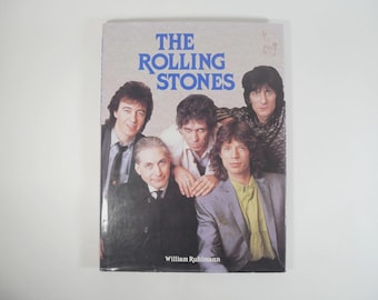 1990's Rolling Stones Book by William Ruhlmann (1993, Hardcover) Comes with poster Vintage
