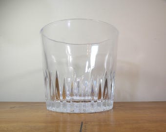 vintage Princess House seau à glace en cristal 5,5 po. de haut 6 po. de diamètre transparent