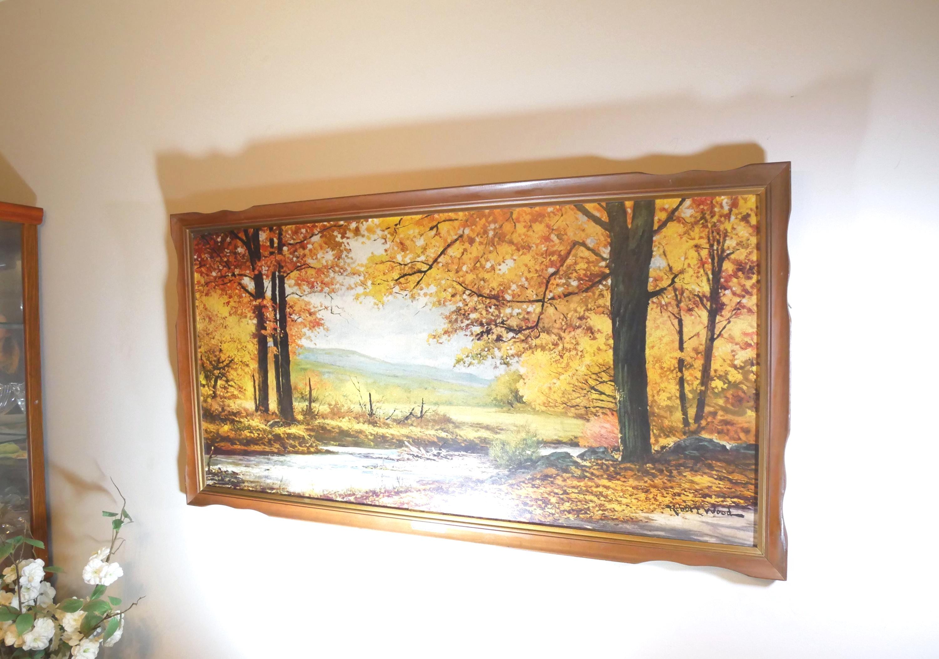 Vintage Robert Wood Painting - Etsy Canada
