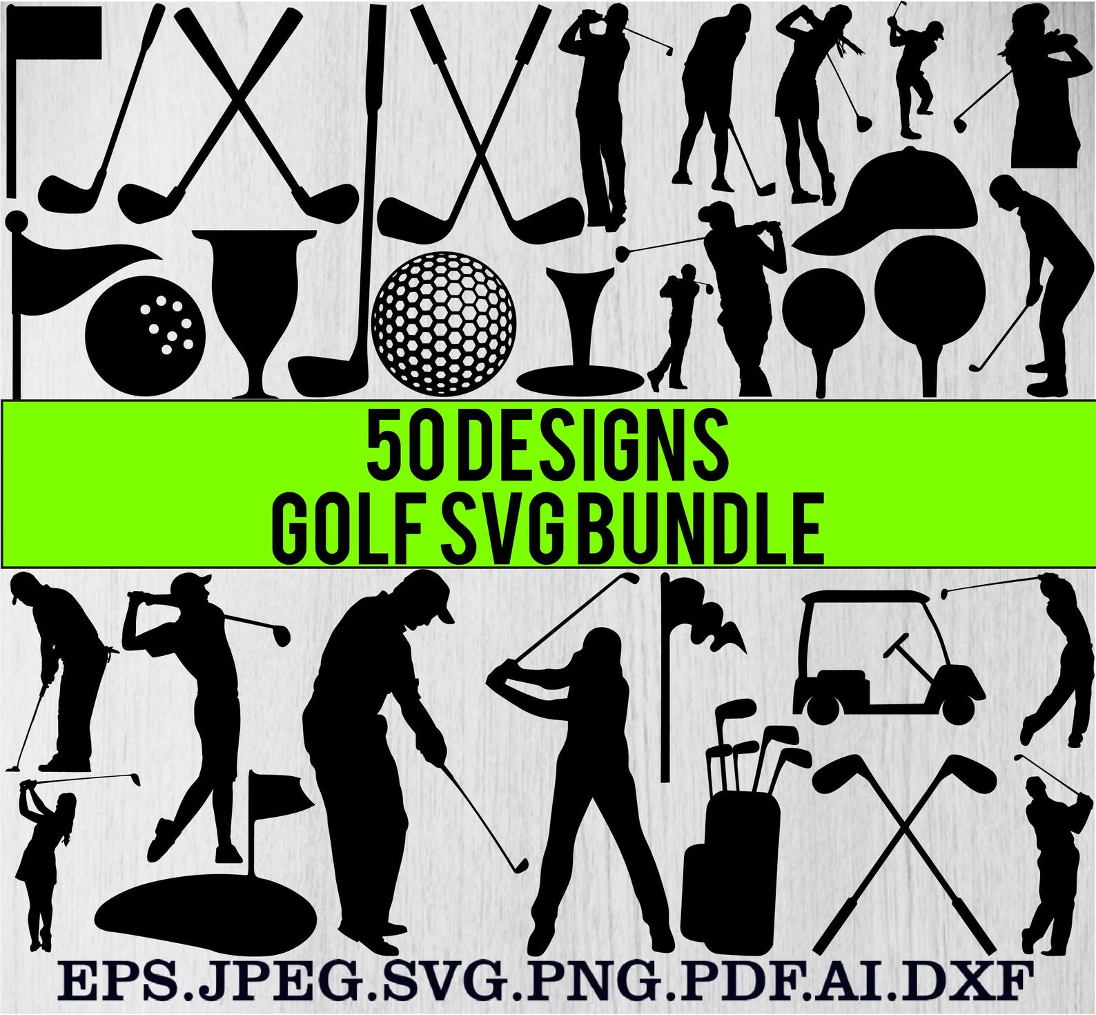 Golf Svg Bundle, Golf Clipart, Golf Split Monogram Svg, Golf Name Frame ...