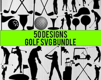 Golf Svg Bundle, Golf Clipart, Golf Split Monogram Svg, Golf Name Frame Svg, Golf Cut Files For Circut, Golf Silhouette,  Golf Club Svg,Png