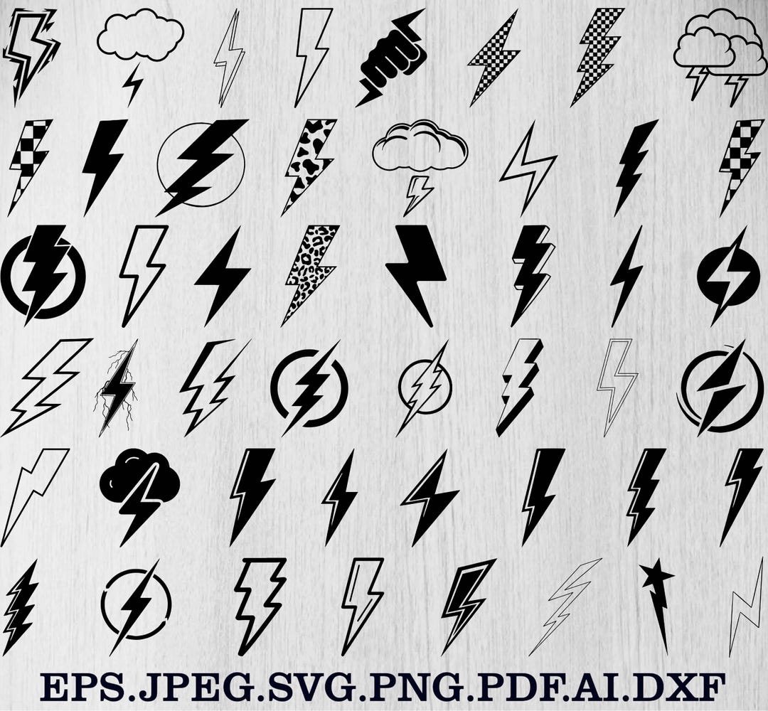 Lighting Background Vg Lightning Svg Bundle, Lightning Clipart, Lightning Bolt Svg Bundle ...