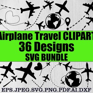 Flugzeug-Svg-Bundle, Flugzeug Clipart, Flugzeug-Reisen-Svg, Flugzeug-Herz-Svg, Liebes-Flugzeug-Silhouette, Liebesreise, Urlaubsreise-Svg