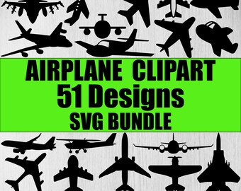 Airplane  Svg Bundle, Airplane Png, Airplane Clipart, Airplane Silhouette, Airplane Cut Files For Circut, Airplane Vectors, Airplane Svg,Png
