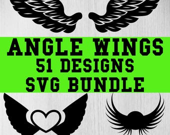 Hoek vleugels Svg-bundel, hoek vleugels Clipart, hoek vleugels Svg-bestanden knippen voor Circut, hoek vleugels silhouet, vleugels Svg-bundel, vleugels Clipart