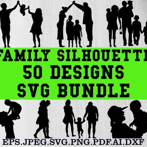 Family Svg Bundle, Family Svg, Family Clipart, Family Svg Cut Files For Circut, Family Vectors Files, Family Silhouette, Family Png Bundle