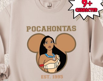 Disney Princess Sweatshirt, Disney Princess Shirt, Disney Character Shirt, Disney Trip Shirt, Disney Belle, Jasmine, Disney Trip Sweatshirt