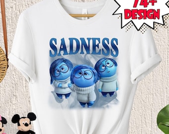 Disney Inside Out Shirt, Inside Out Characters Shirts, Inside Out 2 Family Party, Sadness Envy Fear Bing Bong Sweatshirt, Inside Out Shirt
