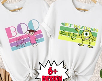 Camiseta de Monster Inc., camiseta de Monster a juego, sudadera de Sulley, camiseta de Monster Mike, camiseta de Boo, camiseta de Monster University, camisetas de Sully y Boo
