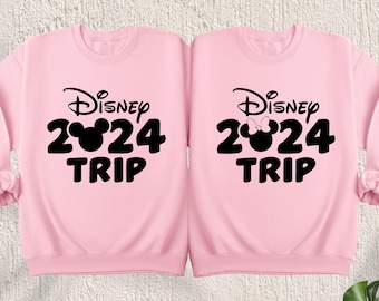 Disney 2024 Trip Sweatshirt, Disney Family Vacation Shirt, Disney Family Trip Sweatshirt, Disney Trip Tee, 2024 Disney Family Matching Shirt