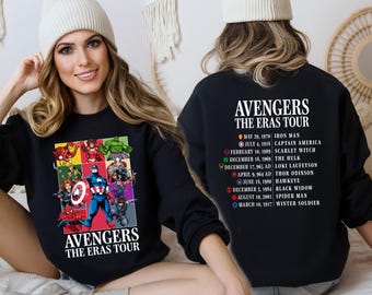Avengers Eras Tour Sweatshirt, Avengers Assemble Shirt, Avengers The Eras Tour Shirt, Superhero Sweatshirt, Captain America, Spiderman Shirt