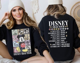 Disney Eras Tour Sweatshirt, Disney Princess Hoodie, Retro Disney Sweatshirt, Disney Girl Trip Sweathirt, Disney World Shirt,Eras Tour Shirt