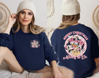 Disney Merry Christmas Sweatshirt, Mickey and Friends Shirt, Christmas Matching Shirt, Disney Christmas Sweatshirt, Disney Trip Shirt