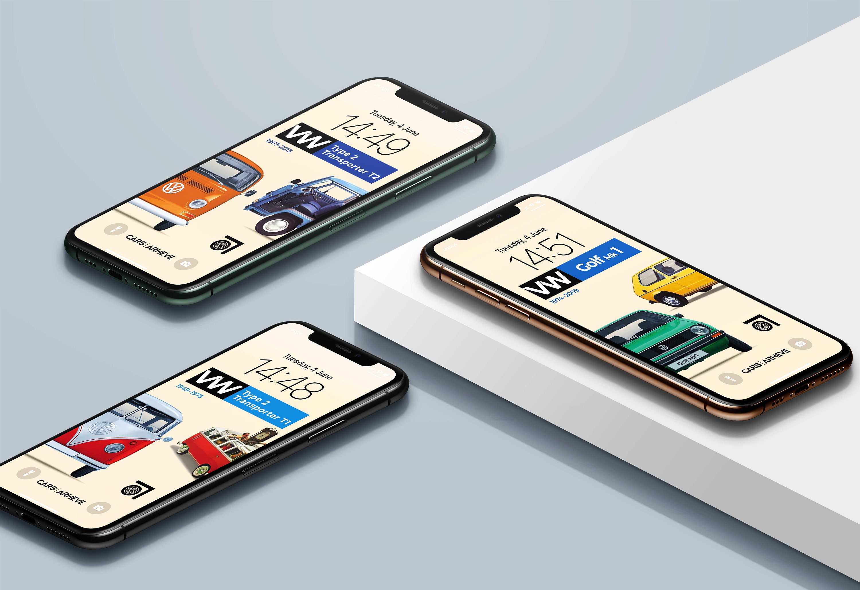 Classic VW Transporters Vans Wallpaper Set for iPhone Android