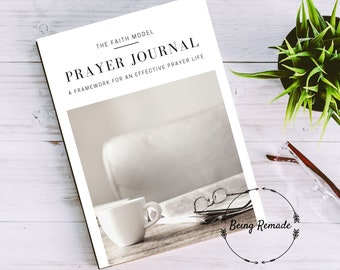 Men's Prayer Journal, Downloadable, Printable, FAITH Prayer Model, Bible Study Aid with Sermon Notes, Men's Journal, Bible Study Tool