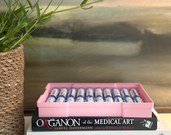 Homeopathic Remedy Organizer: Stackable Apothecary Tray, Holds 20 Tubes