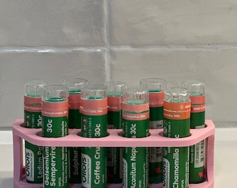 Homeopathic Remedy Tube Organizer: Apothecary Storage Stand