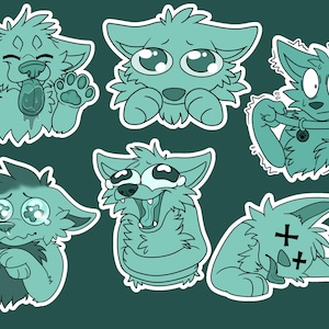 Digital Canine Furry Emote/Sticker Bases! - (Pack 1)