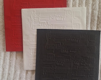 SPARTITI Tovaglioli di carta da cocktail goffrati 5" x 5" set da 25
