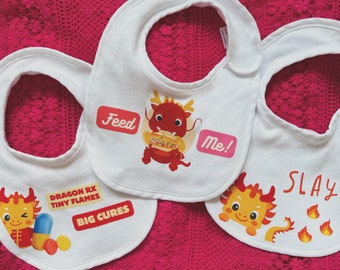 Dragon baby bib