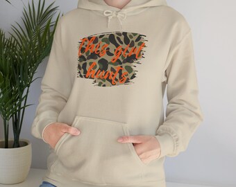 Camouflage Hunting Hoodie: Women's Outdoor Apparel, DTF Sleeve Prints