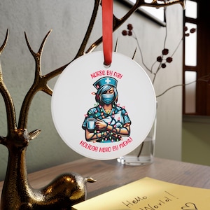 Nurse Christmas Ornament: Holiday Hero Acrylic Decoration