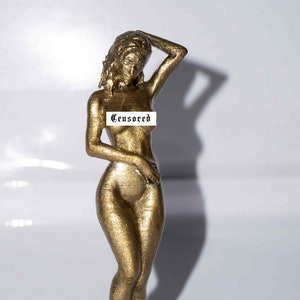 Femme, figurine sculpturale d&#39;Alissa, statue décorative de table