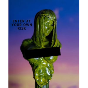Weibliche, halbe Statue - Skulptur, Statue und Tischdekoration