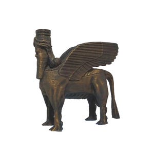 Sumerian Guardian Ancient Civilization Hybrid Statue