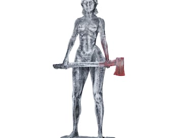 Bloody Maxxine Statue Handmade Horror Villain Figurine – Inspired by Modern Slasher Films