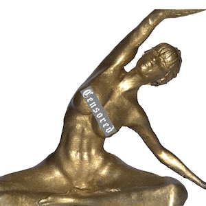 Female, Sitting Yoga Pose Figurine Statue