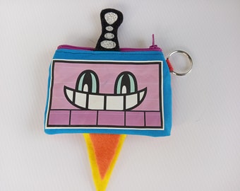 Robot - coin purse - furry - fun - humor - gift