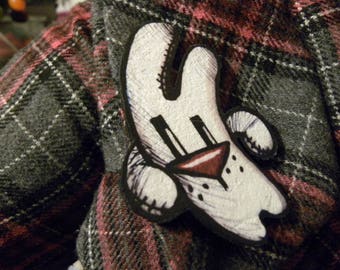 NEW - Funny Bunny - Pin - Graphic Print - Accessory