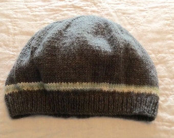 Hand Knitted Beanie to fit Teen to Adult