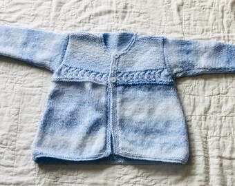 Hand Knitted Cardigan to fit 6 - 12 Month Baby