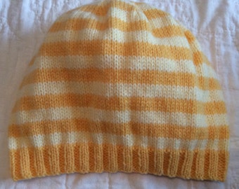 Hand Knitted Teen/ Women's Beanie Hat