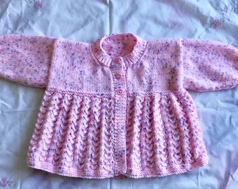 Hand Knitted Baby Cardigan to fit 6 - 18 Months