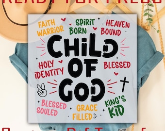 Child of God DTF Transfer | Christian Faith Ready to Press
