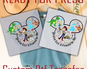 Toy Story Friends DTF Transfer, Ready to Press Iron On Print