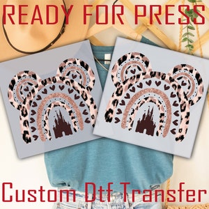 Disney Castle DTF Transfer, Disney Ready To Press, Mickey Heat Transfer, Magic Kingdom Transfer, Disneyland Trip Family DTF, Disneyland Dtf