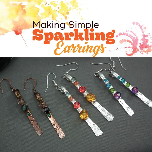 TUTORIAL: Sparkling Aluminum Earrings (Wire-Wrapped Earring Instructions)