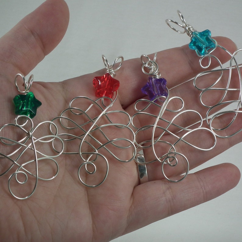 TUTORIAL: Quick Christmas Tree Wire-Wrapped Pendant/Ornament Instructions image 2