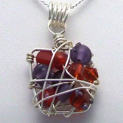 TUTORIAL: Mosaic Bead Pendant (wire-wrapped Pendant Instructions) - Etsy