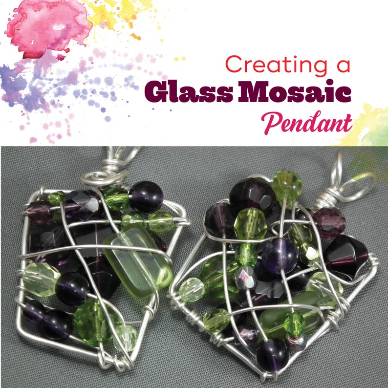 TUTORIAL: Mosaic Bead Pendant (wire-wrapped Pendant Instructions) - Etsy