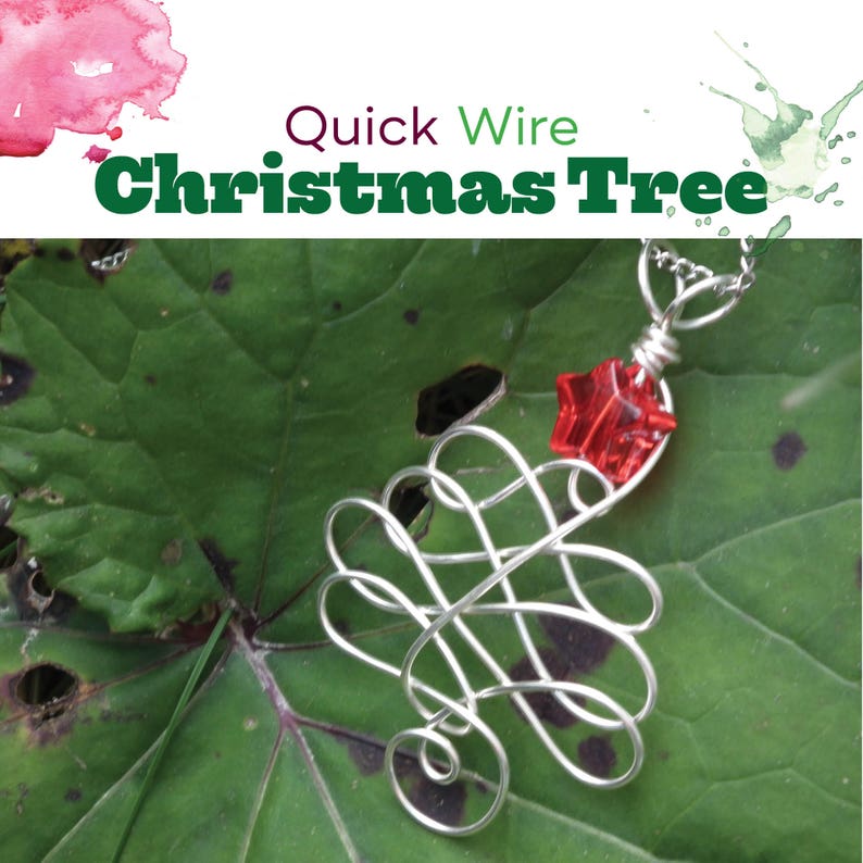 TUTORIAL: Quick Christmas Tree Wire-Wrapped Pendant/Ornament Instructions image 1