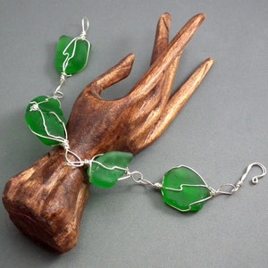 TUTORIAL: Chunky Beach Glass Bracelet or Necklace Wire-Wrapped Instructions image 4