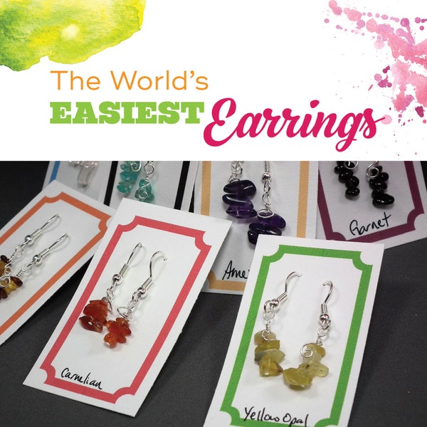 TUTORIAL: World's Easiest Earrings (Wire-Wrapped Earring Instructions)