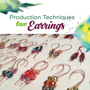 TUTORIAL: Copper Earrings & Production Techniques Wire-Wrapped Earring Instructions image 1