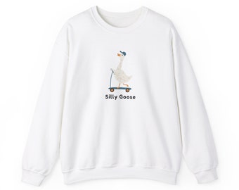 Silly goose sweatshirt, Funny animal sweatshirt for family, Crewneck sweatshirt, Funny sweatshirt, Funny saying shirt