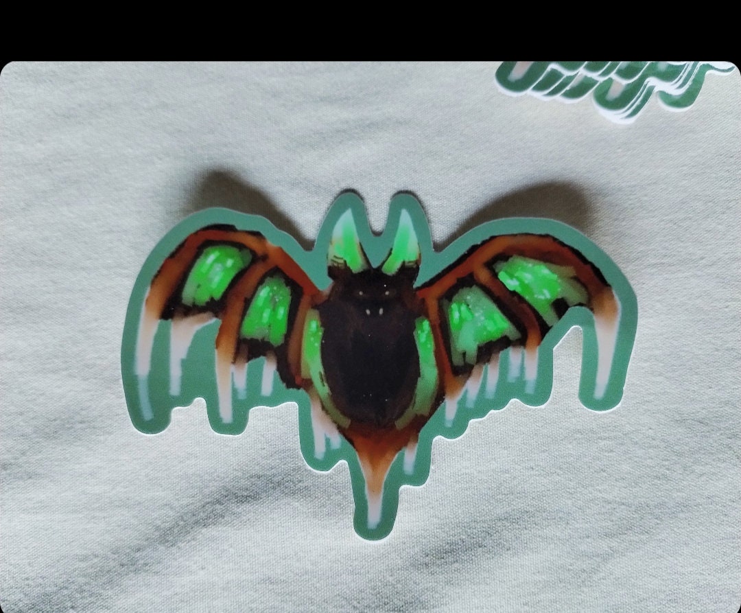 Pixie Bat Spooky Sticker Glossy Cardstock - Etsy